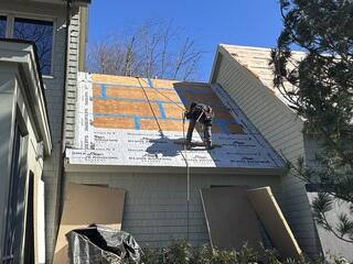 Deck Seams Taped for Added Protection