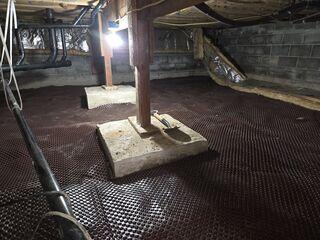 Drainage Matting installation