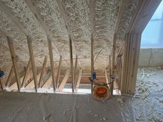 Spray Foam to New Construction Roof Deck