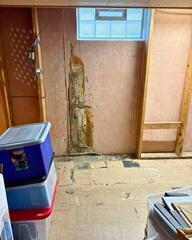 Severely Leaking Wall Crack