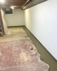 Moisture-Damaged Basement in Oakfield, NY, Has a Waterproofing Solution Installed
