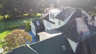 Old Roofing System Under deconstruction