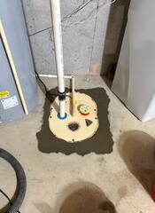 Finished sump pump