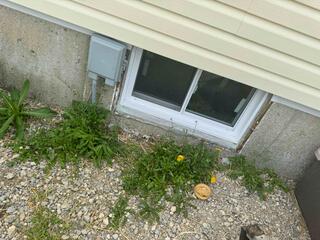 New EverLast Basement Window Installed (Exterior View)