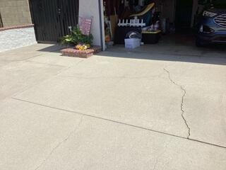 Driveway Crack Assessment Before Repairs