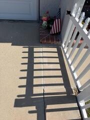 Concrete Crack Extending Toward Walkway