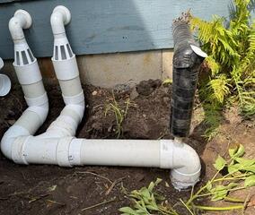Sump Pump Discharge Line