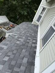 Completed roof repair