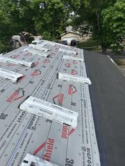 Laying out the shingles