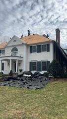 Front Roof Tear-Off in Progress