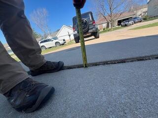 Unleveled Driveway