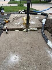 Concrete Lift and Level In Process