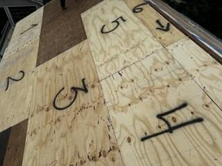 Marking and Securing the New Roof Deck