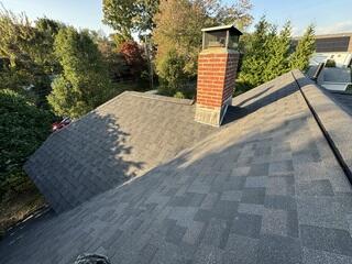 Clean Ridge Line and Finished Roof Surface