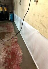 Our team installed a waterproofing system that will transform this basement into a permanently dry, functional space. Our WaterGuard Drainage System, as well as the Cleanspace Wall System are essential to ensuring this basement keeps out all moisture.