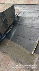 Shingles have detatched from underlayment.