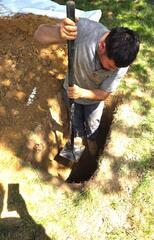Tapering down the soil