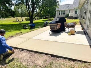 Concrete Slab Porch in New Bern, NC