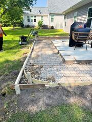 Before filling with cement