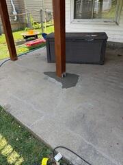 Concrete Poured Around Post
