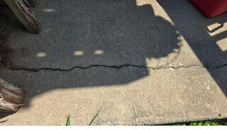Large Crack In Patio