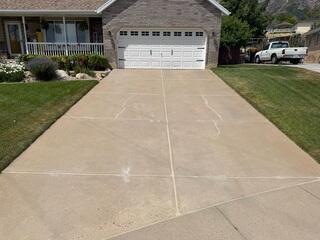 Completed Driveway Concrete Leveling