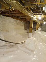 Encapsulated Crawl Space with Spray Foam
