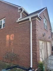 Measuring the downspout