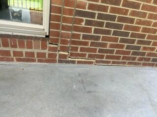 More Exterior Cracking