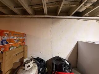 Large Basement Wall Crack