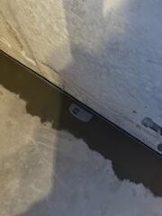 WaterGuard Cemented into Floor