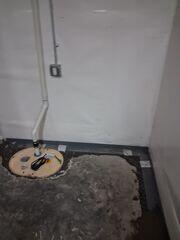 Basement Waterproofing Project in Christiansburg, Virginia