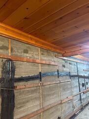 Knotty Pine Wall Removal