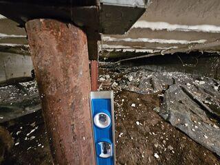 Rusted Lally Columns