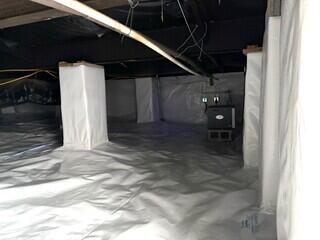 Competed Encapsulation and SaniDry Sedona Dehumidifier