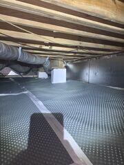 Drainage Matting Installed to Improve Water Flow Beneath Encapsulation System