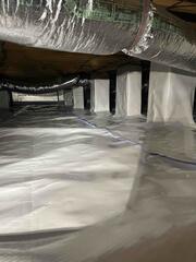 New Vapor Barrier Creates a Clean, Protected Crawl Space