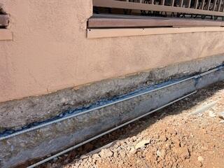 Exposed Stem Wall During Concrete Repair Process