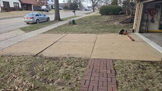 Driveway Before Repair