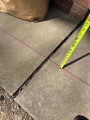 Sidewalk Close-Up Before Repairs