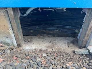 Old Crawl Space Entryway