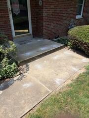 Front Porch Lifted and Leveled