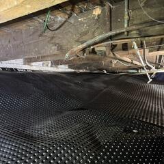 Installation de la membrane de drainage