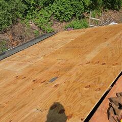 After removal of shingle