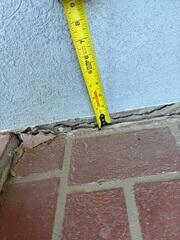 Unleveled Porch Before Repair