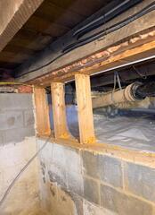 Basement to crawl space entrance