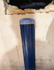 Crawl space drop down duct