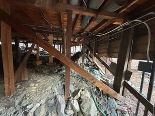 Crawl Space Prior to Structural Upgrades