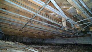A comprehensive inspection is performed by an LRE Design Specialist to help diagnose any potential issues in the home's crawl space.