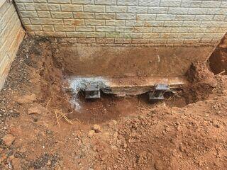 Front Porch Settlement Repair in Amherst, Virginia